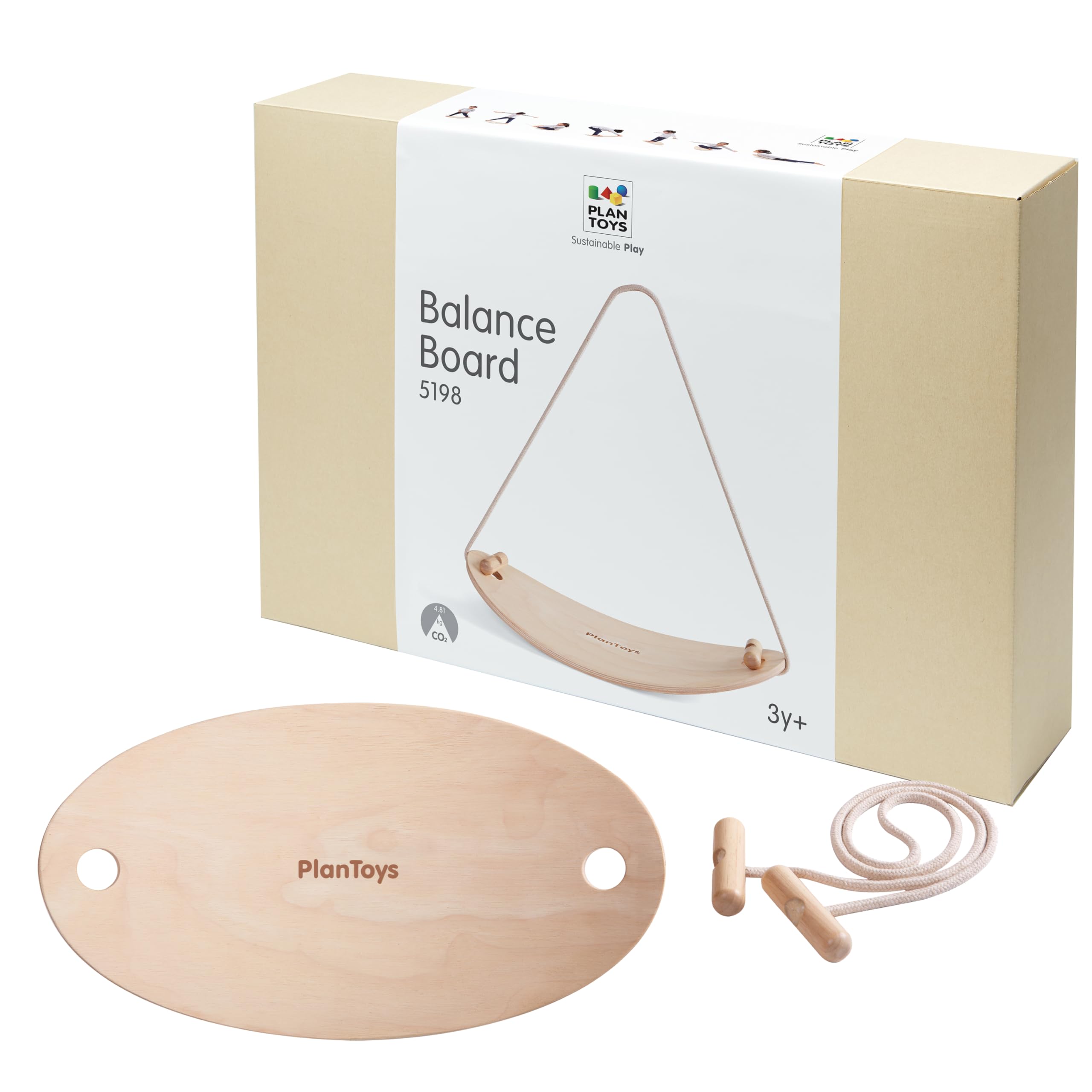 Amazon.com: PlanToys® Balance Board Wooden Movement Toy for Kids